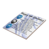 Sohngedicht - 16. Geburtstagsentwurf Fliese (Seite)