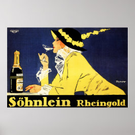 SOHNLEIN RHEINGOLD German Champagne von Fritz Rump Poster