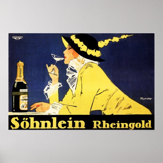 SOHNLEIN RHEINGOLD German Champagne von Fritz Rump Poster (Vorne)