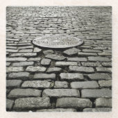 Soho Cobblestone Glass Untersetzer (Vorderseite)