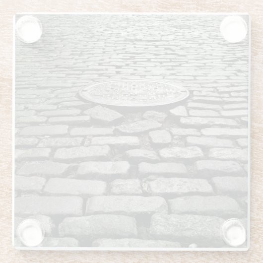 Soho Cobblestone Glass Untersetzer (Rückseite)