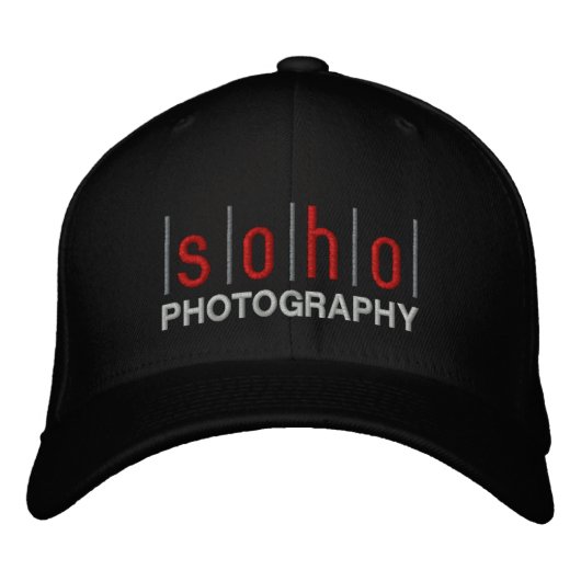 SOHO Fotogragragragraf-Hat Bestickte Baseballkappe (Vorderseite)