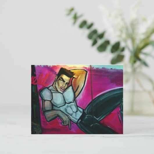 Soho Hunk Postkarte (Stehend Vorderseite)