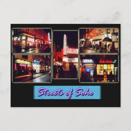 Soho london Postkarte (Vorderseite)