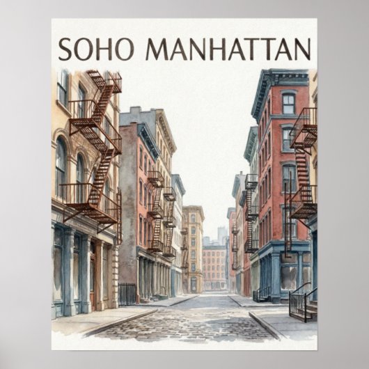SoHo Manhattan Poster (Vorne)