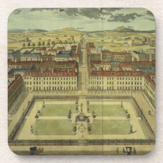 Soho oder Königs Square, für 'die Übersicht des Getränkeuntersetzer (Vorderseite)