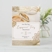 Sohoe Ultra Elegant Wedding Einladung (Stehend Vorderseite)