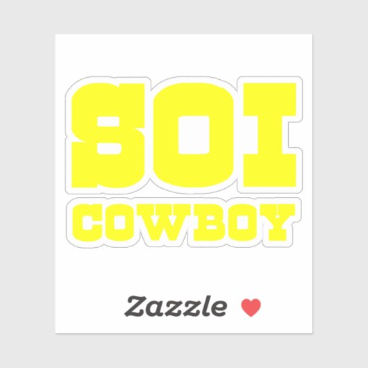 SOI COWBOY AUFKLEBER (Blatt)