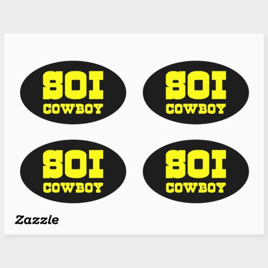 SOI COWBOY OVALER AUFKLEBER (Blatt)