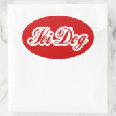 SOI DOG OVALER AUFKLEBER (Tasche)