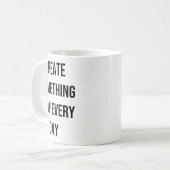 Soing New Every Day Artist Gift Kaffeetasse (Vorderseite Links)