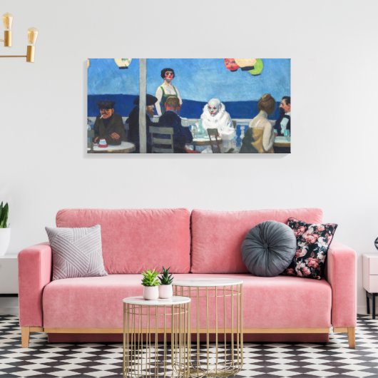 Soir Bleu | Edward Hopper | Leinwanddruck (Insitu (Wohnzimmer))