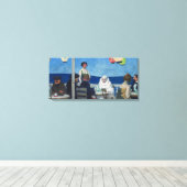 Soir Bleu | Edward Hopper | Leinwanddruck (Insitu (Holzboden))