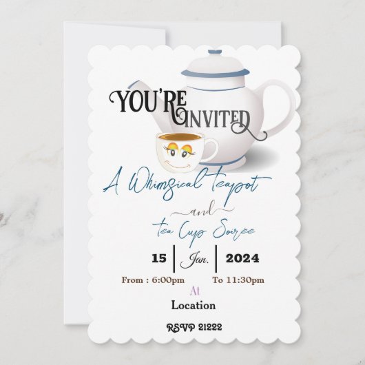 Soirée Einladung (Vorderseite)