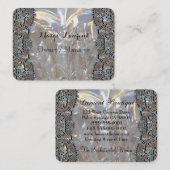 Soirée elegante berufliche Runde Visitenkarte (Vorne/Hinten)