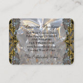 Soirée Luxusgoldberufliche Runde Visitenkarte (Rückseite)