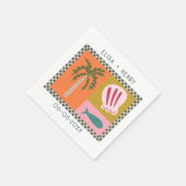 Soiree WEDD Verlobung Moderne KUSTOM Serviette (Ecke)