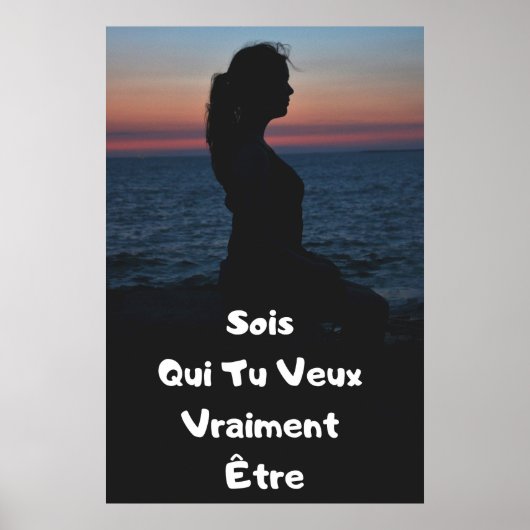 "Sois Toi" Affiche Citation Positive Poster (Vorne)