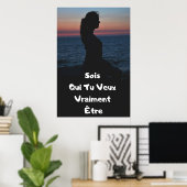 "Sois Toi" Affiche Citation Positive Poster (Heimbüro)