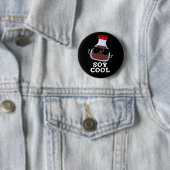 Soja Cool Funny Soy Sauce Pun Dark BG Button (Beispiel)