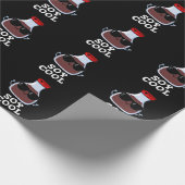 Soja Cool Funny Soy Sauce Pun Dark BG Geschenkpapier (Ecke)