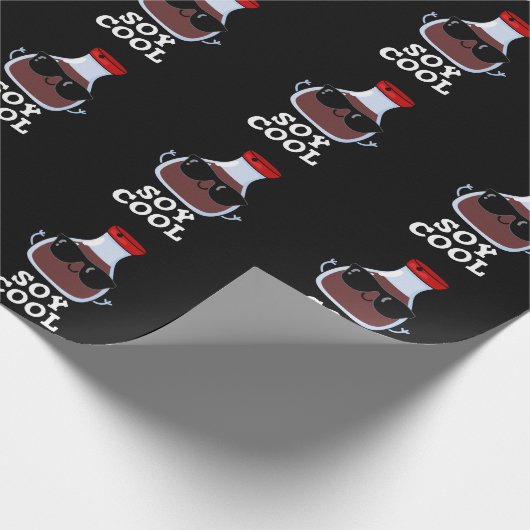 Soja Cool Funny Soy Sauce Pun Dark BG Geschenkpapier (Ecke)