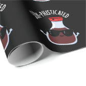 Soja-raffinierte Funny Soy Sauce Pun Dark BG Geschenkpapier (Rolleneckpunkt)