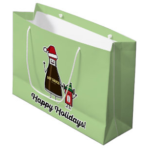 Soja Sauce Flasche Kind Weihnachten Weihnachten Große Geschenktüte