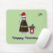 Soja Sauce Flasche Kind Weihnachten Weihnachten Mousepad (Mit Mouse)