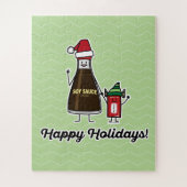 Soja Sauce Flasche Kind Weihnachten Weihnachten Puzzle (Vertikal)