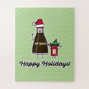 Soja Sauce Flasche Kind Weihnachten Weihnachten Puzzle