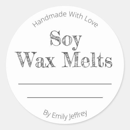 Sojabasis Runder Aufkleber (Vorderseite)
