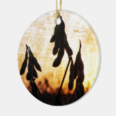 Sojabohne-Sonnenuntergang Keramik Ornament (Links)