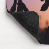 Sojabohnen bei Sonnenuntergang Mousepad (Ecke)