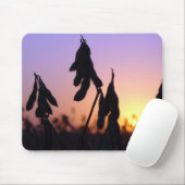 Sojabohnen bei Sonnenuntergang Mousepad (Mit Mouse)