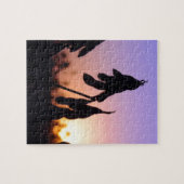 Sojabohnen bei Sonnenuntergang Puzzle (Horizontal)