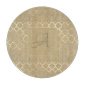 Sojabohnen-Monogram-Quatrefolienjacke Schneidebrett (Vorderseite)