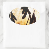 Sojabohnen Ovaler Aufkleber (Tasche)