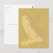 Sojabohnen Postkarte (Vorne/Hinten)