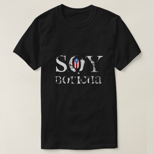Sojabohnenöl Boricua Stolz T-Shirt (Design vorne)