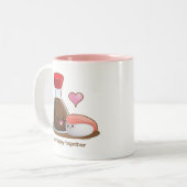 Sojabohnenöl glücklich zweifarbige tasse (Vorderseite Links)