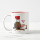 Sojabohnenöl glücklich zweifarbige tasse (Links)