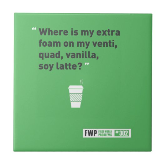 Sojabohnenöl Latté Fliese (Vorderseite)