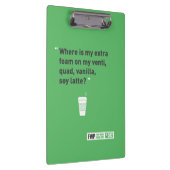 Sojabohnenöl Latté Klemmbrett (Rechts)