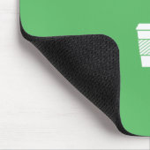 Sojabohnenöl Latté Mousepad (Ecke)