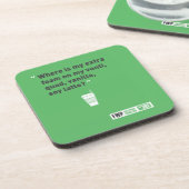 Sojabohnenöl Latté Untersetzer (Linke Seite)