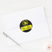 Sojafarbige Sicherheitskennzeichnungen Runder Aufkleber (Umschlag)