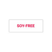 Sojafreundlich für Allergiker Permastempel (Design)