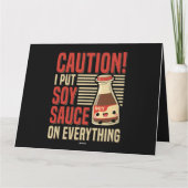 Sojasauce Kostümangebot für einen Sojasauce-Expert Karte (Rückseite)