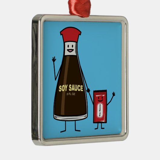 Sojasoßen-Flaschen-Paketkinderkinderwürze- Asiat Ornament Aus Metall (Rechts)